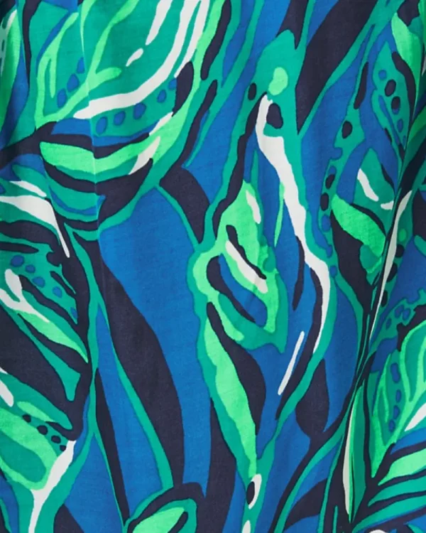Tops^Lilly Pulitzer Adorlee One-Shoulder Top Indigo Breeze Shady Gators