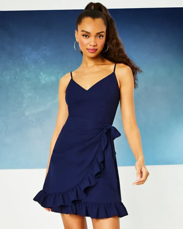 Dresses^Lilly Pulitzer Alisa Wrap Dress True Navy