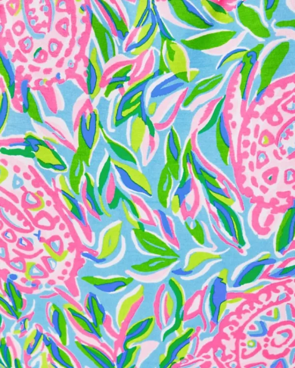 Dresses^Lilly Pulitzer Annalise V-Neck Dress Frenchie Blue Turtley In Love