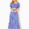 Matching Sets^Lilly Pulitzer Aston Maxi Set Cumulus Blue Orchid Oasis