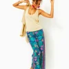 Bottoms^Lilly Pulitzer 32" Bal Harbour Palazzo Pant Low Tide Navy Life Of The Party Engineered Pant