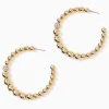 Jewelry^Lilly Pulitzer Bateau Hoop Earrings Gold Metallic