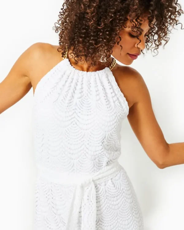 Dresses^Lilly Pulitzer Bingham Lace Midi Dress Resort White Scalloped Shell Lace