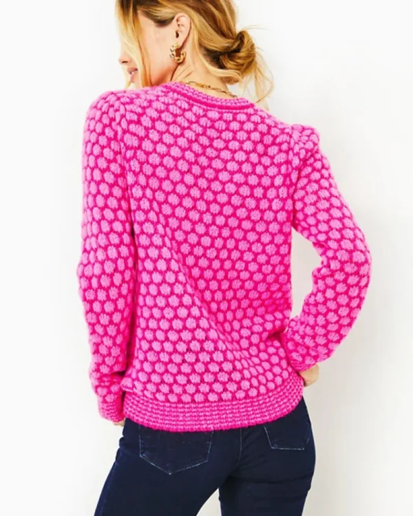 Sweaters & Cardigans^Lilly Pulitzer Brista Sweater Pink Palms Honeycomb