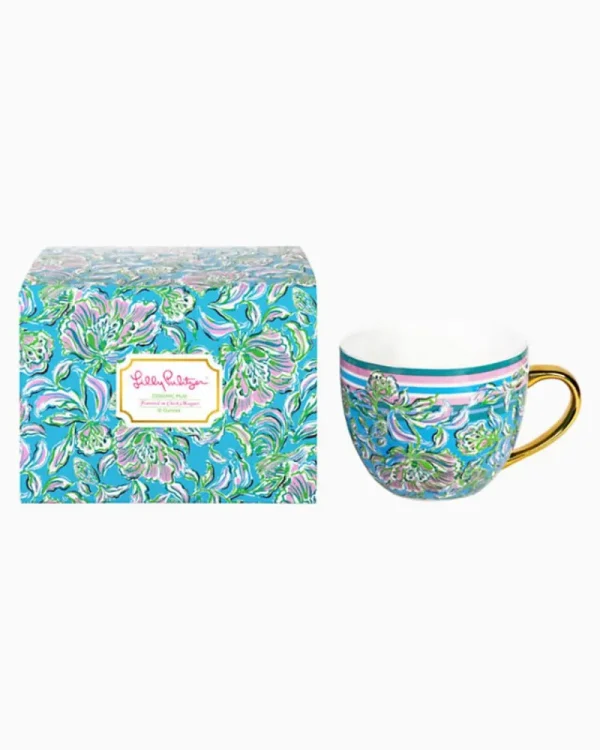 Tabletop^Lilly Pulitzer Ceramic Mug Cumulus Blue Chick Magnet