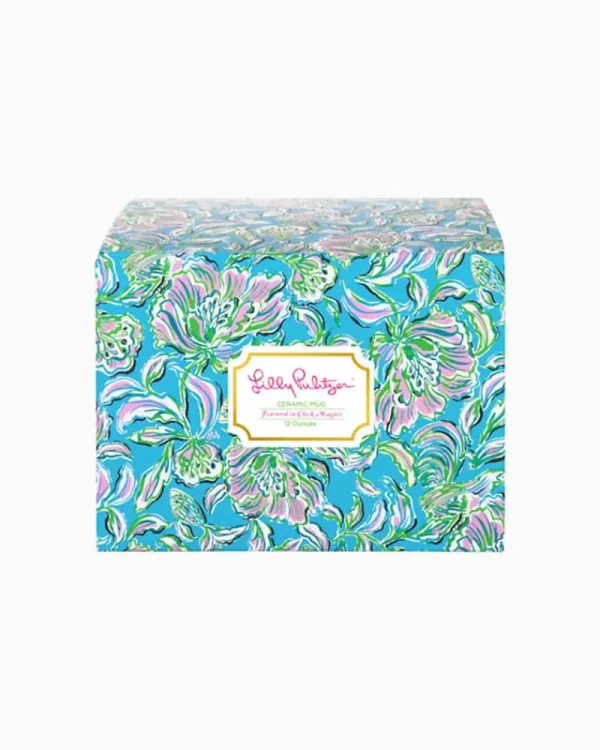 Tabletop^Lilly Pulitzer Ceramic Mug Cumulus Blue Chick Magnet