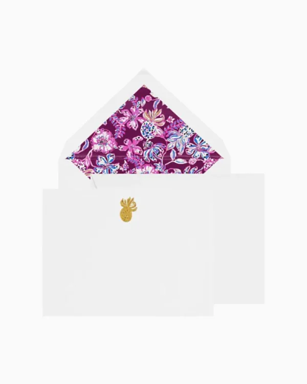 Office Supplies & Stationery^Lilly Pulitzer Correspondence Card Set Amarena Cherry Tropical With A Twist