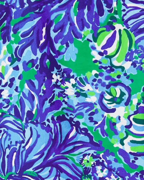 Tops^Lilly Pulitzer Coulter Long Sleeve Cotton Top Abaco Blue In Turtle Awe