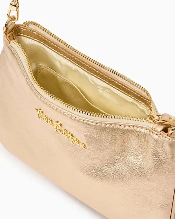 Bags^Lilly Pulitzer Cruisin Crossbody Bag Gold Metallic