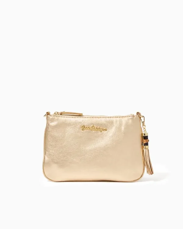 Bags^Lilly Pulitzer Cruisin Crossbody Bag Gold Metallic