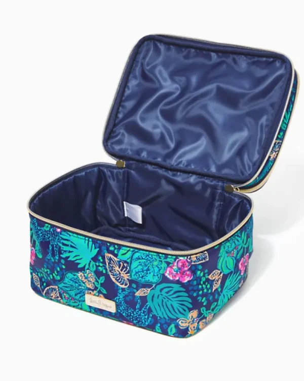 Bags^Lilly Pulitzer Devona Cosmetic Case Low Tide Navy Life Of The Party Accessories Small