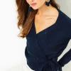 Sweaters & Cardigans^Lilly Pulitzer Dixie Wrap Sweater Aegean Navy Metallic