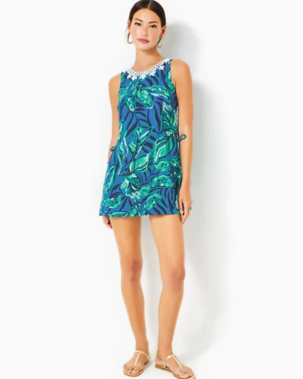 Rompers & Jumpsuits^Lilly Pulitzer Donna Sleeveless Romper Indigo Breeze Shady Gators