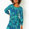 Dresses^Lilly Pulitzer Elianna Cotton T-Shirt Dress Indigo Breeze Shady Gators