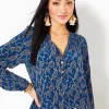 Tops^Lilly Pulitzer Elsa Silk Top Low Tide Navy Easy To Spot