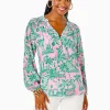 Tops^Lilly Pulitzer Elsa Silk Top Mandevilla Baby Always Worth It