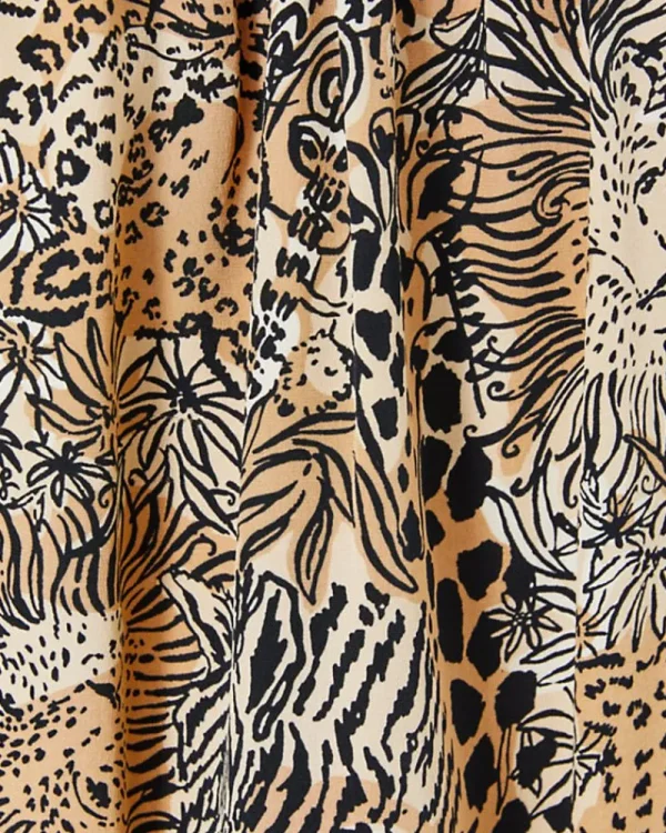Tops^Lilly Pulitzer Elsa Silk Top Rattan Walk On The Wild Side