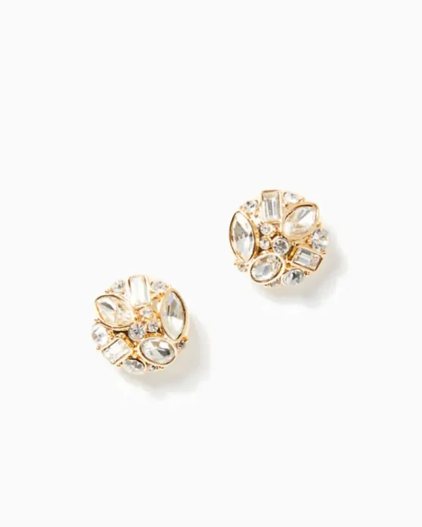 Jewelry^Lilly Pulitzer Enchanted Escape Stud Earrings Gold Metallic