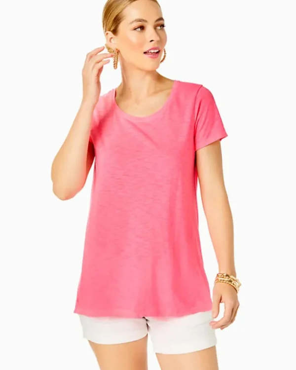 Loungewear^Lilly Pulitzer Etta Scoopneck Top Coral Sands