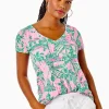 Loungewear^Lilly Pulitzer Etta V-Neck Top Mandevilla Baby Always Worth It