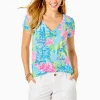 Loungewear^Lilly Pulitzer Etta V-Neck Top Multi Lilly Loves Dc