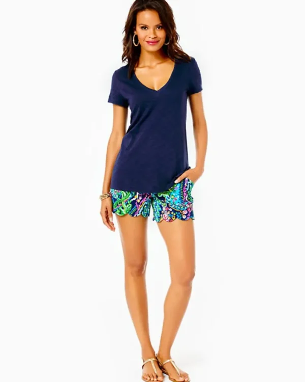 Loungewear^Lilly Pulitzer Etta V-Neck Top True Navy