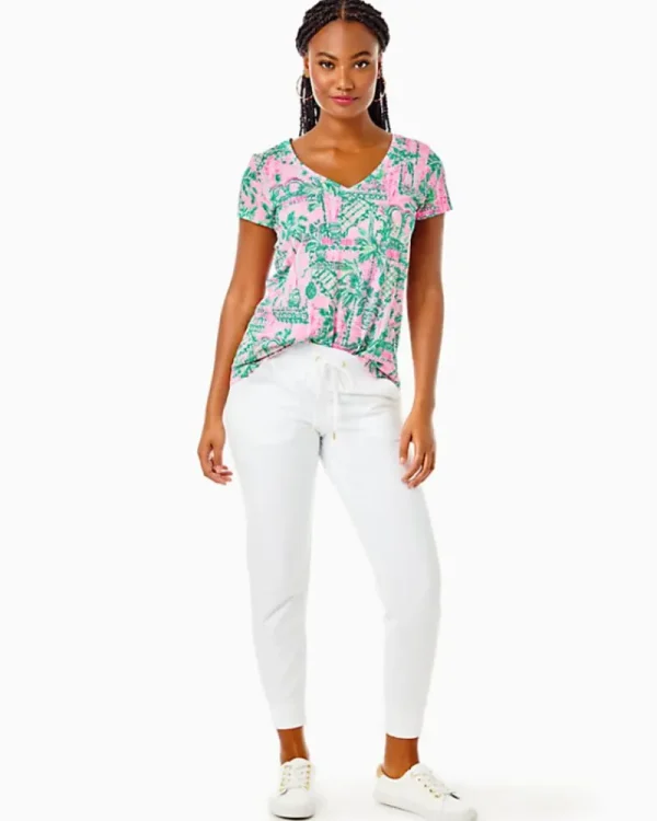 Loungewear^Lilly Pulitzer Etta V-Neck Top Mandevilla Baby Always Worth It