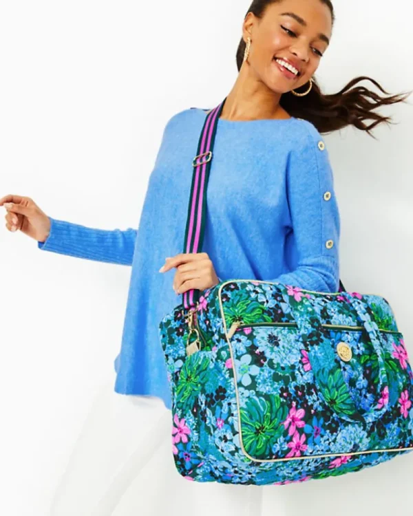 Bags^Lilly Pulitzer Everson Quilted Weekender Bag Multi Soiree All Day