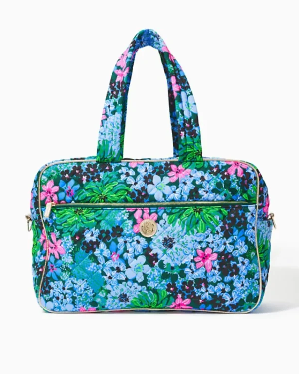 Bags^Lilly Pulitzer Everson Quilted Weekender Bag Multi Soiree All Day