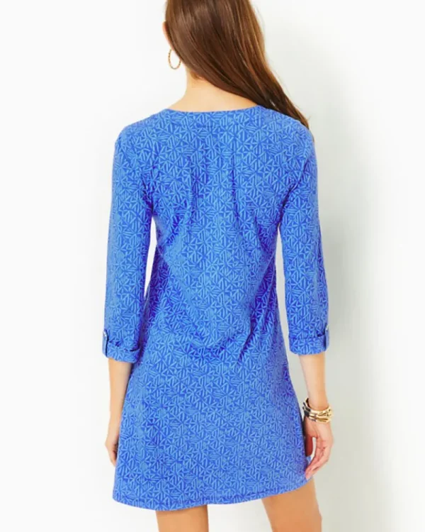 Dresses^Lilly Pulitzer Fairfax 3/4 Sleeve Dress Alba Blue Easy Peasy