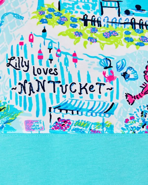 Loungewear^Lilly Pulitzer Finn Top Whisper Blue Lilly Loves Nantucket