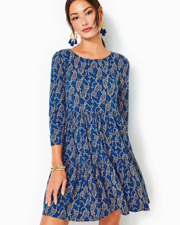 Dresses^Lilly Pulitzer Geanna Swing Dress Low Tide Navy Easy To Spot