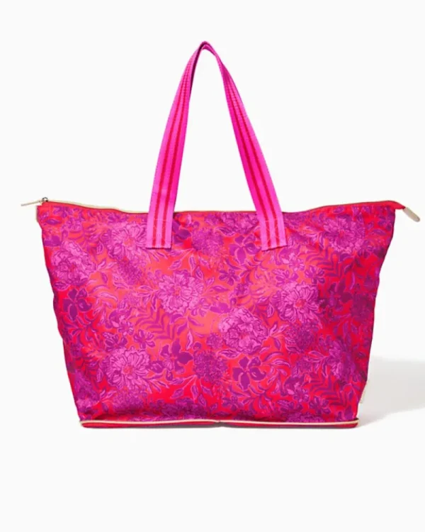 Bags^Lilly Pulitzer Getaway Packable Tote Amaryllis Red Secret Hideaway