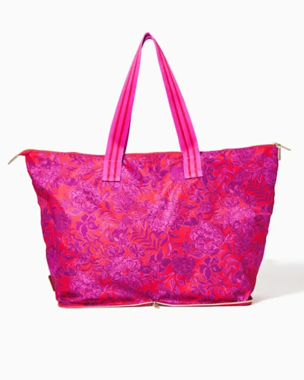Bags^Lilly Pulitzer Getaway Packable Tote Amaryllis Red Secret Hideaway