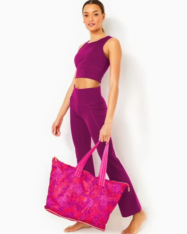 Bags^Lilly Pulitzer Getaway Packable Tote Amaryllis Red Secret Hideaway