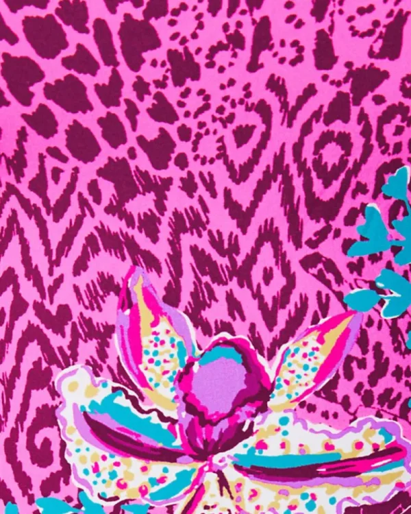 Swim^Lilly Pulitzer Ginnie One-Piece Swimsuit Blue Rhapsody Orchid You Not Engineered One Piece
