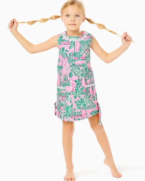 Girls Dresses & Rompers^Lilly Pulitzer Girls Little Lilly Classic Shift Dress Mandevilla Baby Always Worth It