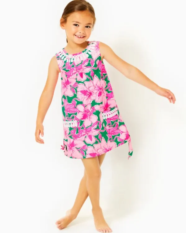 Girls Dresses & Rompers^Lilly Pulitzer Girls Little Lilly Classic Shift Dress Kelly Green Hibis Kiss