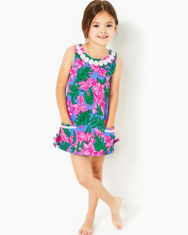 Girls Dresses & Rompers^Lilly Pulitzer Girls Little Lilly Knit Shift Dress Cerise Pink Safari Sunset