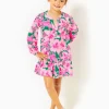 Girls Dresses & Rompers^Lilly Pulitzer Girls Mini Alyssa Cotton Dress Kelly Green Hibis Kiss
