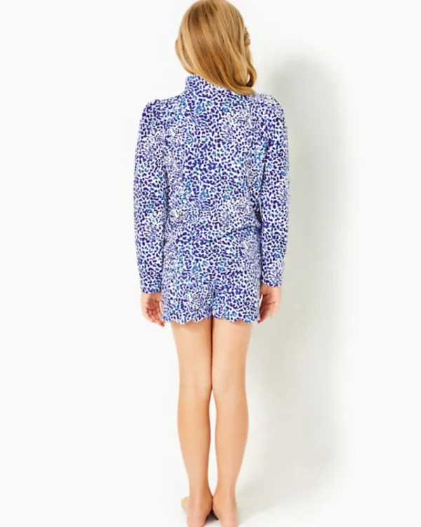 Girls Tops & Bottoms^Lilly Pulitzer Girls Mini Cabello Popover Resort White Twisted Up