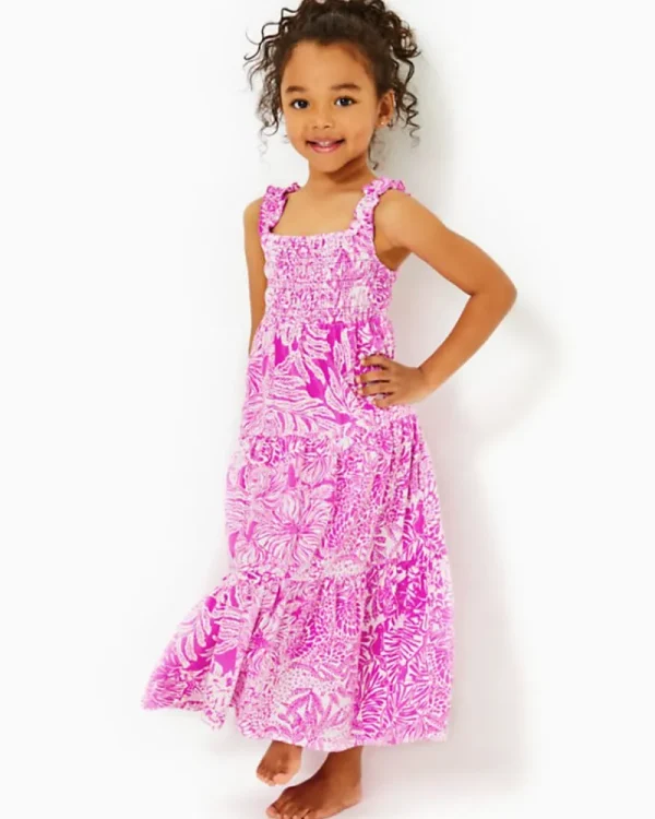 Girls Dresses & Rompers^Lilly Pulitzer Girls Mini Hadly Maxi Dress Wild Fuchsia Swipe Right