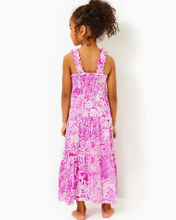 Girls Dresses & Rompers^Lilly Pulitzer Girls Mini Hadly Maxi Dress Wild Fuchsia Swipe Right