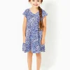 Girls Dresses & Rompers^Lilly Pulitzer Girls Mini Kawai Tiered Dress Resort White Twisted Up