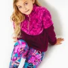 Girls Tops & Bottoms^Lilly Pulitzer Girls Mini Keala Sherpa Popover Amarena Cherry Pattern Play Colorblock