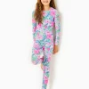 Girls Pajamas^Lilly Pulitzer Girls Mini Sammy Pajama Set Multi Lil Soiree All Day