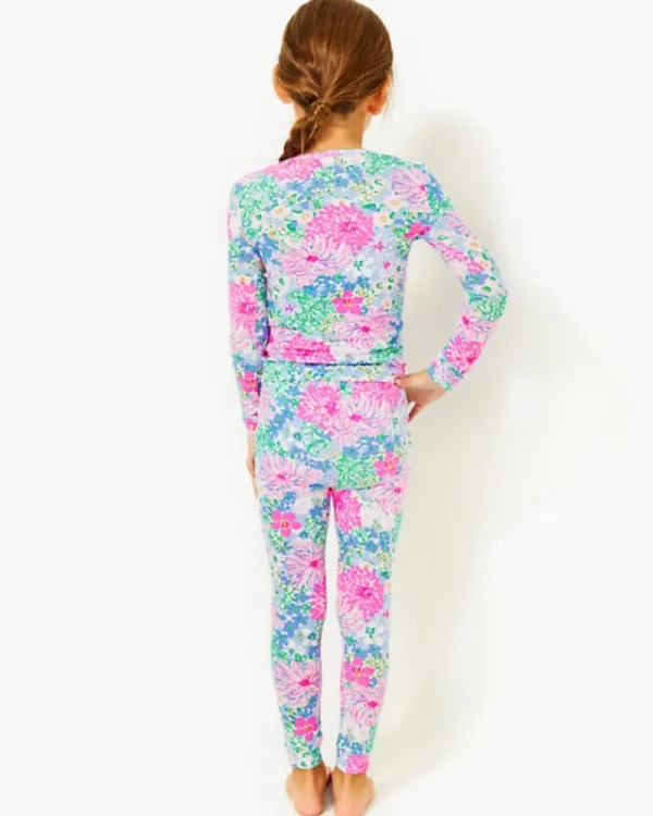 Girls Pajamas^Lilly Pulitzer Girls Mini Sammy Pajama Set Multi Lil Soiree All Day