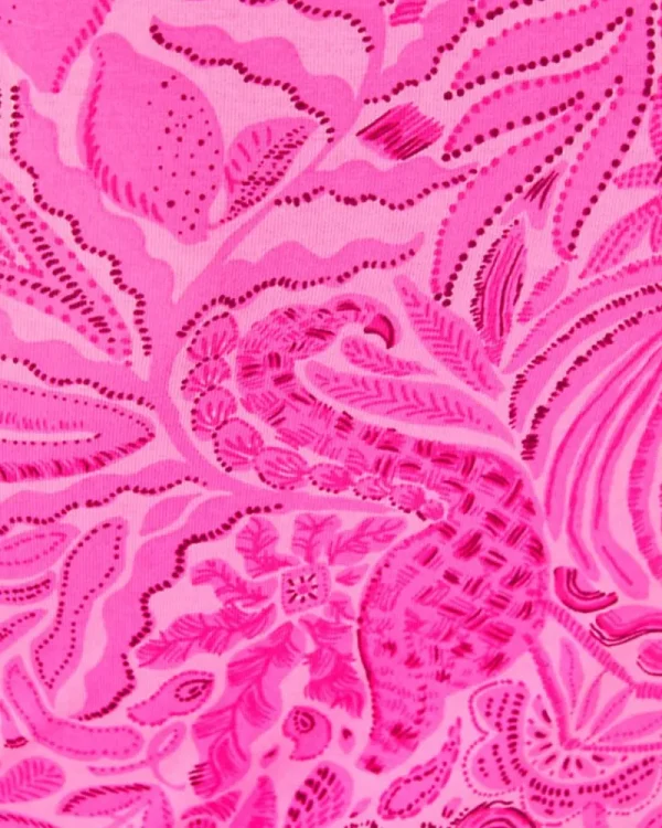 Girls Pajamas^Lilly Pulitzer Girls Mini Sammy Pajama Set Cerise Pink Pinkie Promises