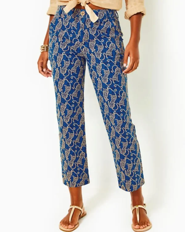 Bottoms^Lilly Pulitzer 28" Gretchen High Rise Straight Leg Pant Low Tide Navy Easy To Spot