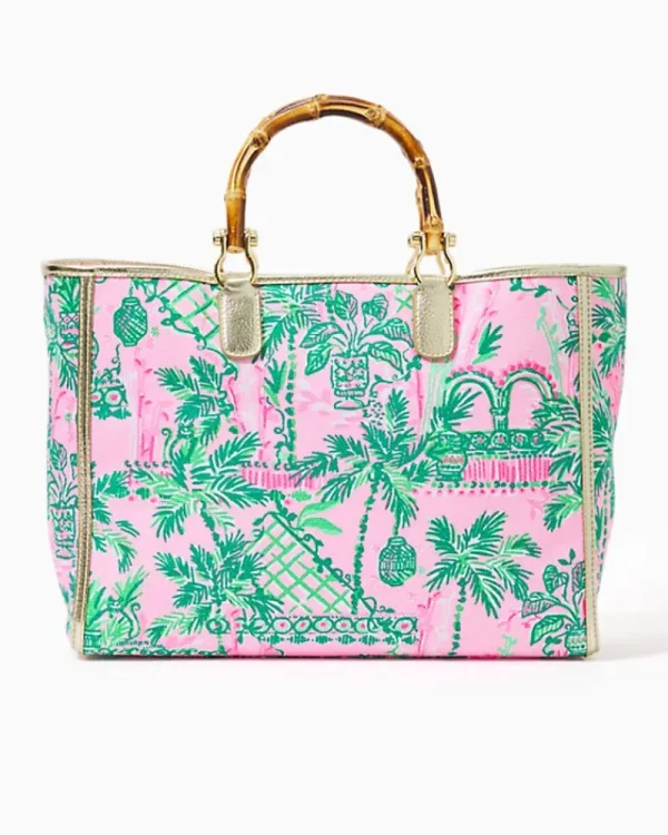 Bags^Lilly Pulitzer Greydon Canvas Tote Mandevilla Baby Always Worth It